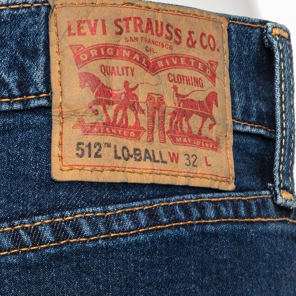 Мъжки панталони LEVI'S ПАНТАЛОНИ 512 SLIM TAPER LO BALL 59437-0086 цвят тъмносин