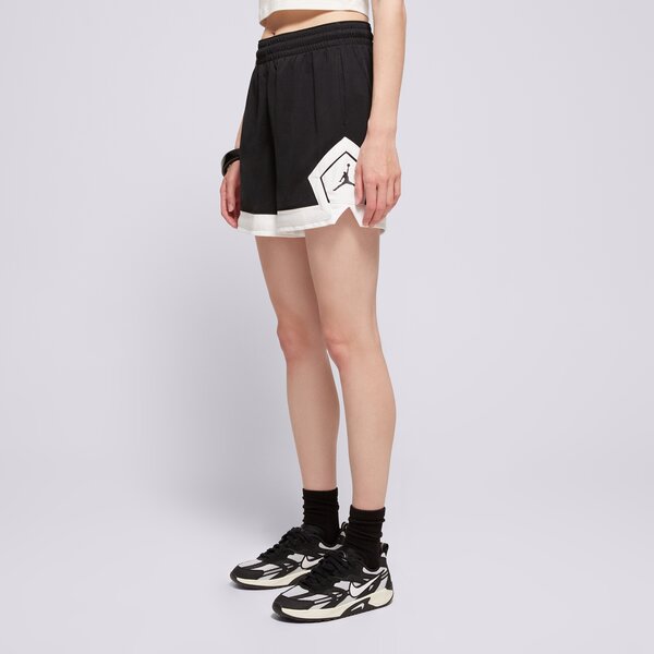 Дамски къси панталони ШОРТИ W JORDAN SPT DMND SHORT 4" BLACK/WHITE/WHITE/BLACK fn5134-010 цвят черен