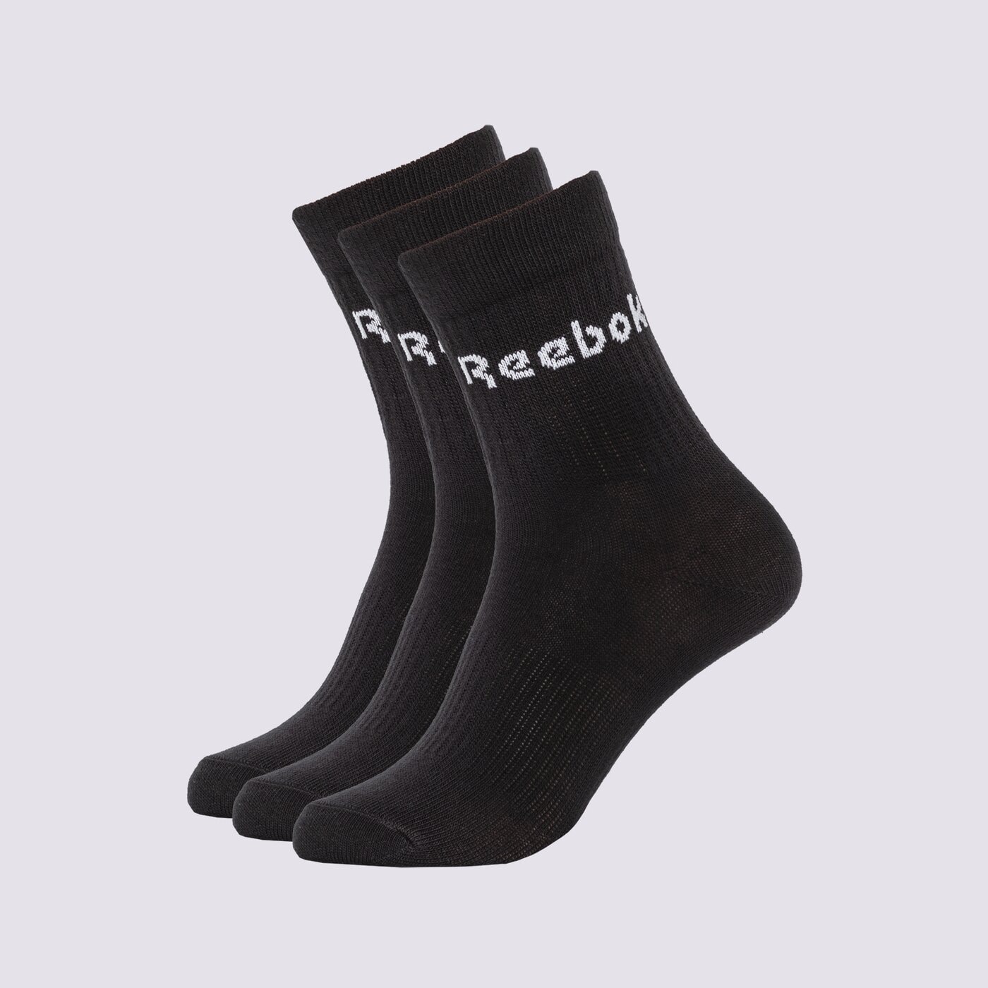 Дамски чорапи REEBOK ЧОРАПИ ACT CORE MID CREW SOCK 3P gh0331 цвят черен
