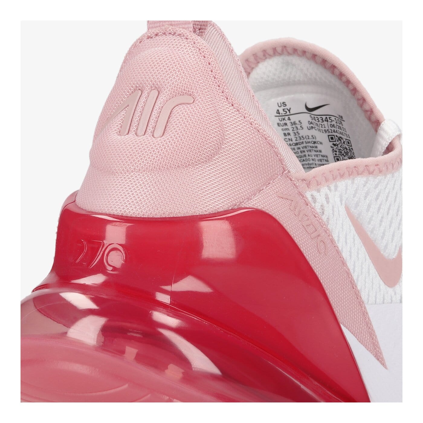 Детски маратонки NIKE AIR MAX 270 943345-108 цвят бял