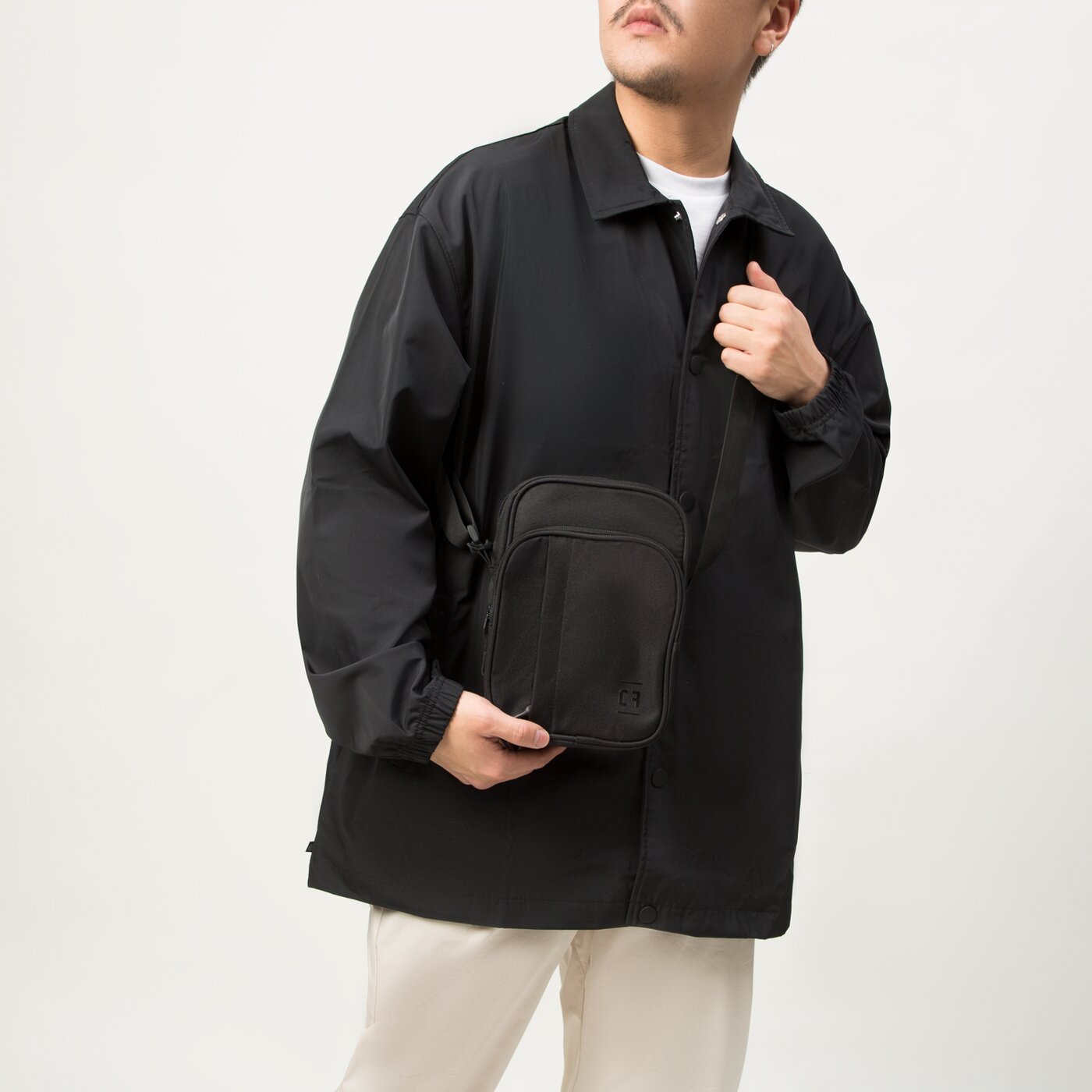 Мъжки сак CONFRONT ЧАНТА ESSENTIAL BLACK cf123tom62001 цвят черен