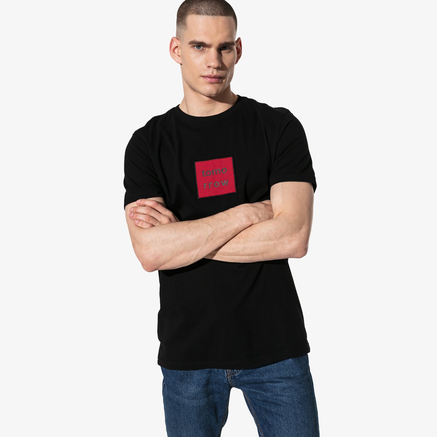 Мъжка тениска CONFRONT ТЕНИСКА SS BIG LOGO TEE cf19tsm03001 цвят черен