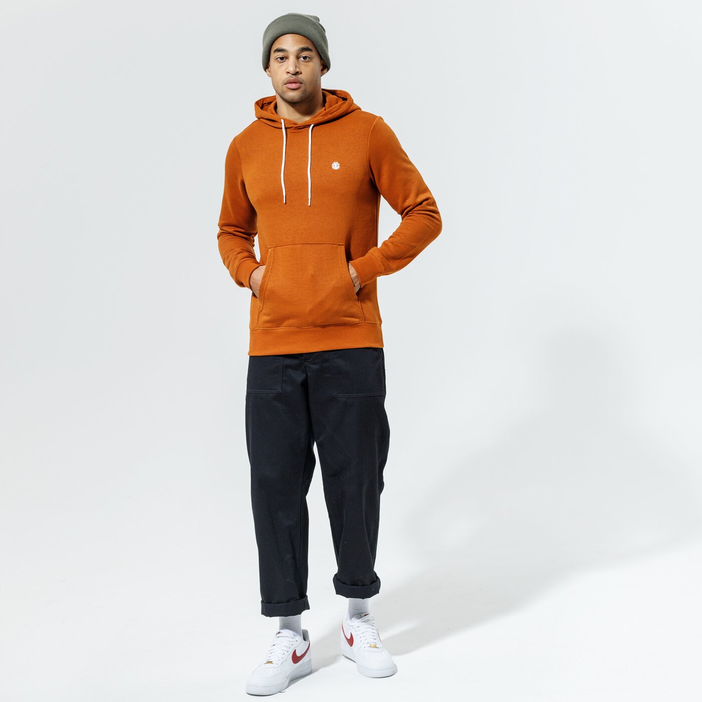 Мъжки суичър ELEMENT СУИТЧЪР С КАЧУЛКА CORNELL CLASSIC HO w1hob73700 цвят кафяв