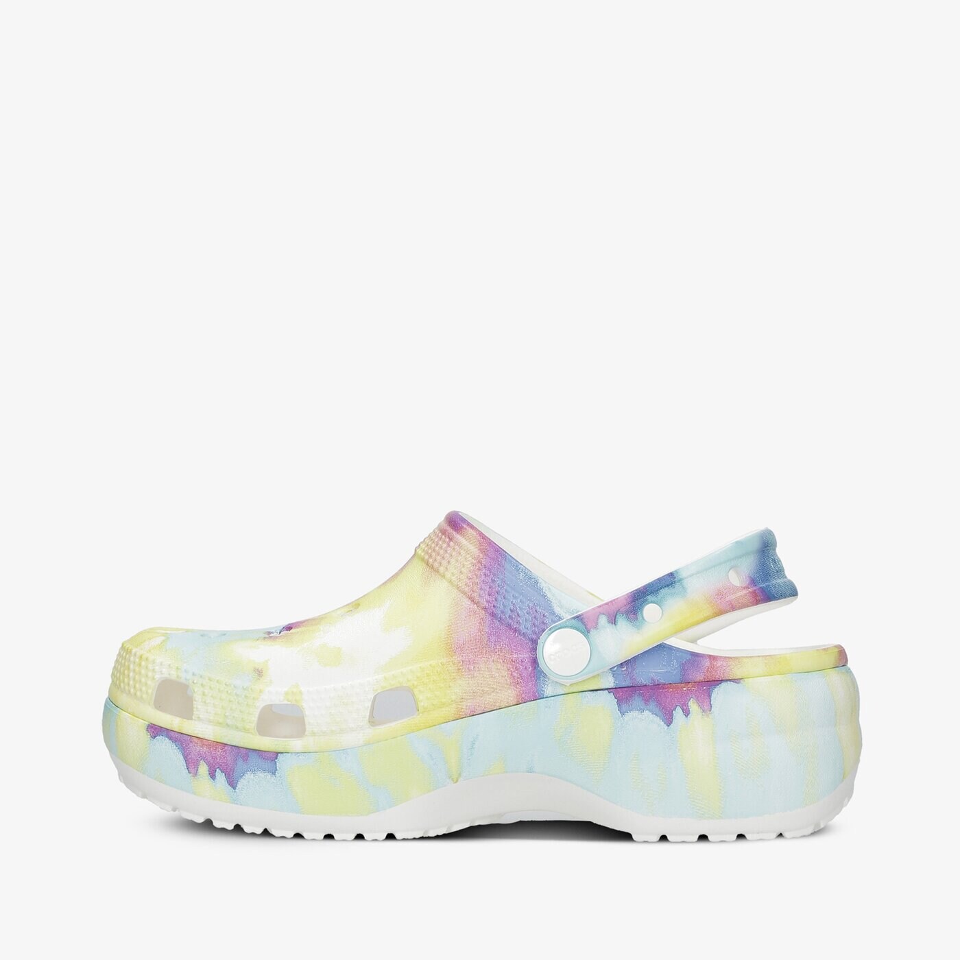 Дамски чехли и сандали CROCS CLASSIC PLATFORM TIE DYE W 207151-94s цвят многоцветен
