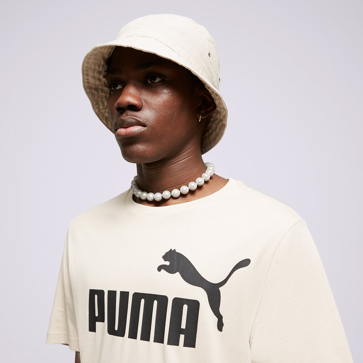 Мъжка тениска PUMA ТЕНИСКА ESS+ 2 COL SMALL LOGO TEE 58666785 цвят бежов