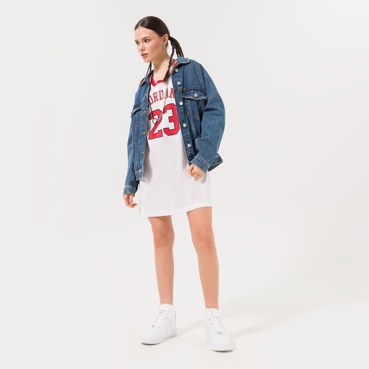 Дамски JORDAN РОКЛЯ W J HERITAGE АНЦУГS CORE do5029-100 цвят бял