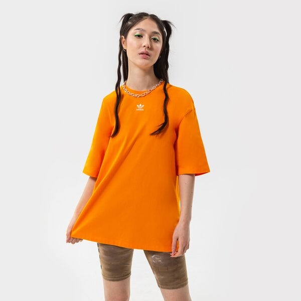 Дамска тениска ADIDAS ESSENTIAL TREFOIL BOYFRIEND ТЕНИСКА hf7476 цвят оранжев