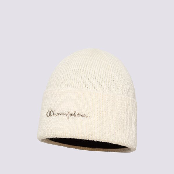 Дамска зимна шапка CHAMPION ШАПКА UNISEX KNITTED CAP 805668ys084 цвят бял