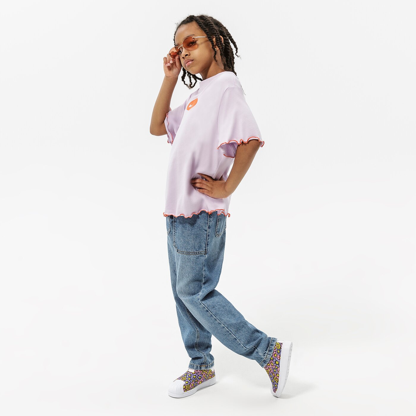 Детска тениска NIKE ТЕНИСКА G NK DF TEE ICON CLASH BOXY FR GIRL dq4392-530 цвят виолетов