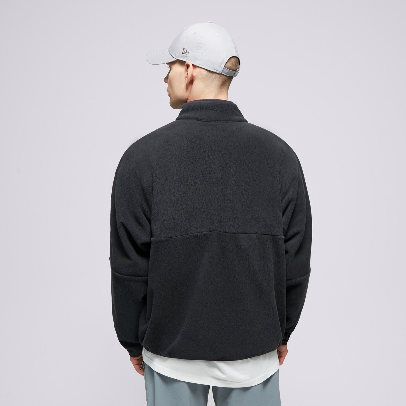 Мъжки суичър NIKE СУИТЧЪР M NK CLUB+ PLR LS HZ ТОП dx0525-010 цвят черен