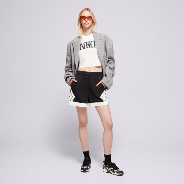 Дамски къси панталони ШОРТИ W JORDAN SPT DMND SHORT 4" BLACK/WHITE/WHITE/BLACK fn5134-010 цвят черен
