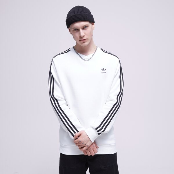 Мъжки суичър ADIDAS СУИТЧЪР 3-STRIPES CREW ia4862 цвят бял