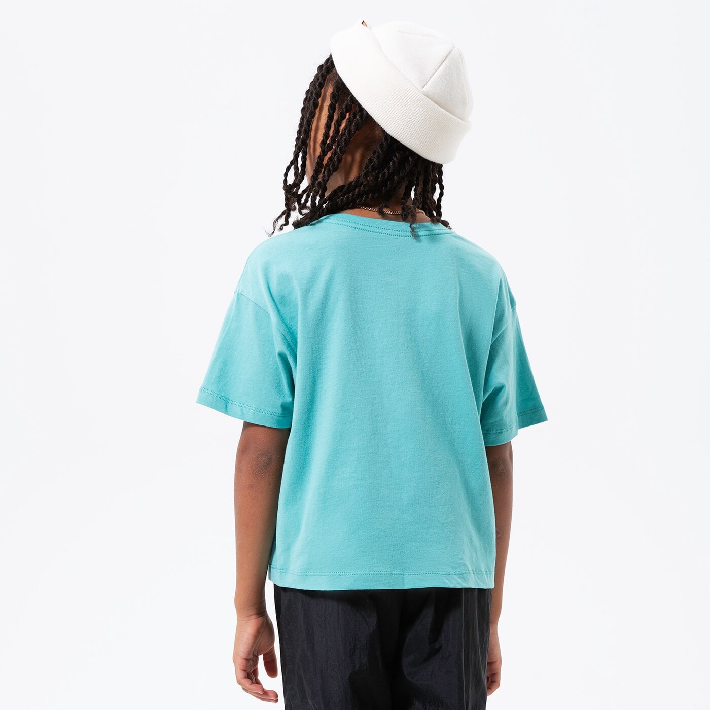 Детска тениска JORDAN ТЕНИСКА JORDAN ESSENTIALS TEE GIRL 45a770-b5p цвят зелен