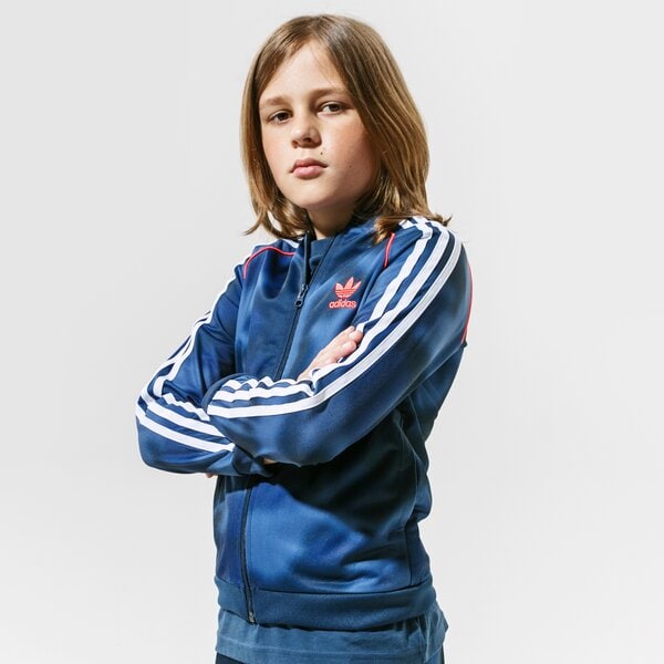Детски суичър ADIDAS СУИТЧЪР СЪС ЗАКОПЧАВАНЕ SST ТОП MM MM gn4128 цвят тъмносин