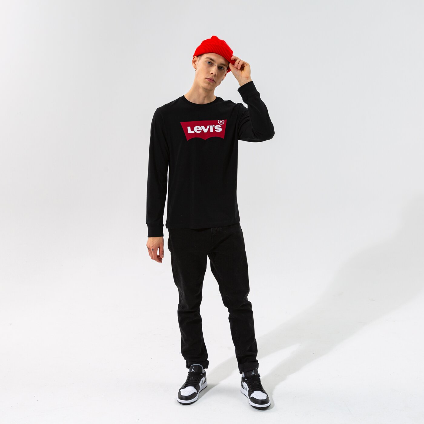 Мъжка тениска LEVI'S ТЕНИСКА LS STD GRAPHIC TEE 360150013 цвят черен