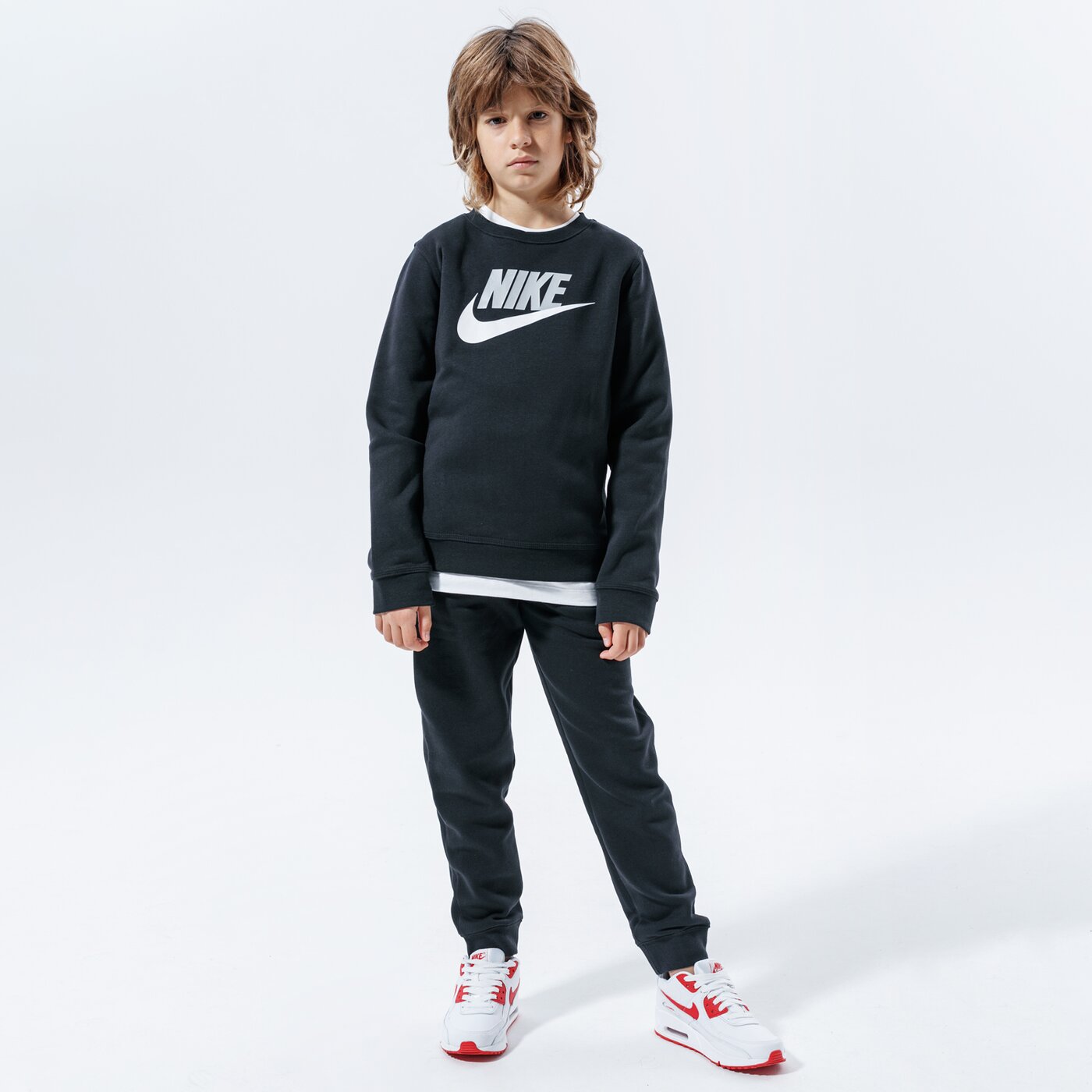 Детски суичър NIKE СУИТЧЪР SPORTSWEAR CLUB FLEECE BOY cv9297-011 цвят черен