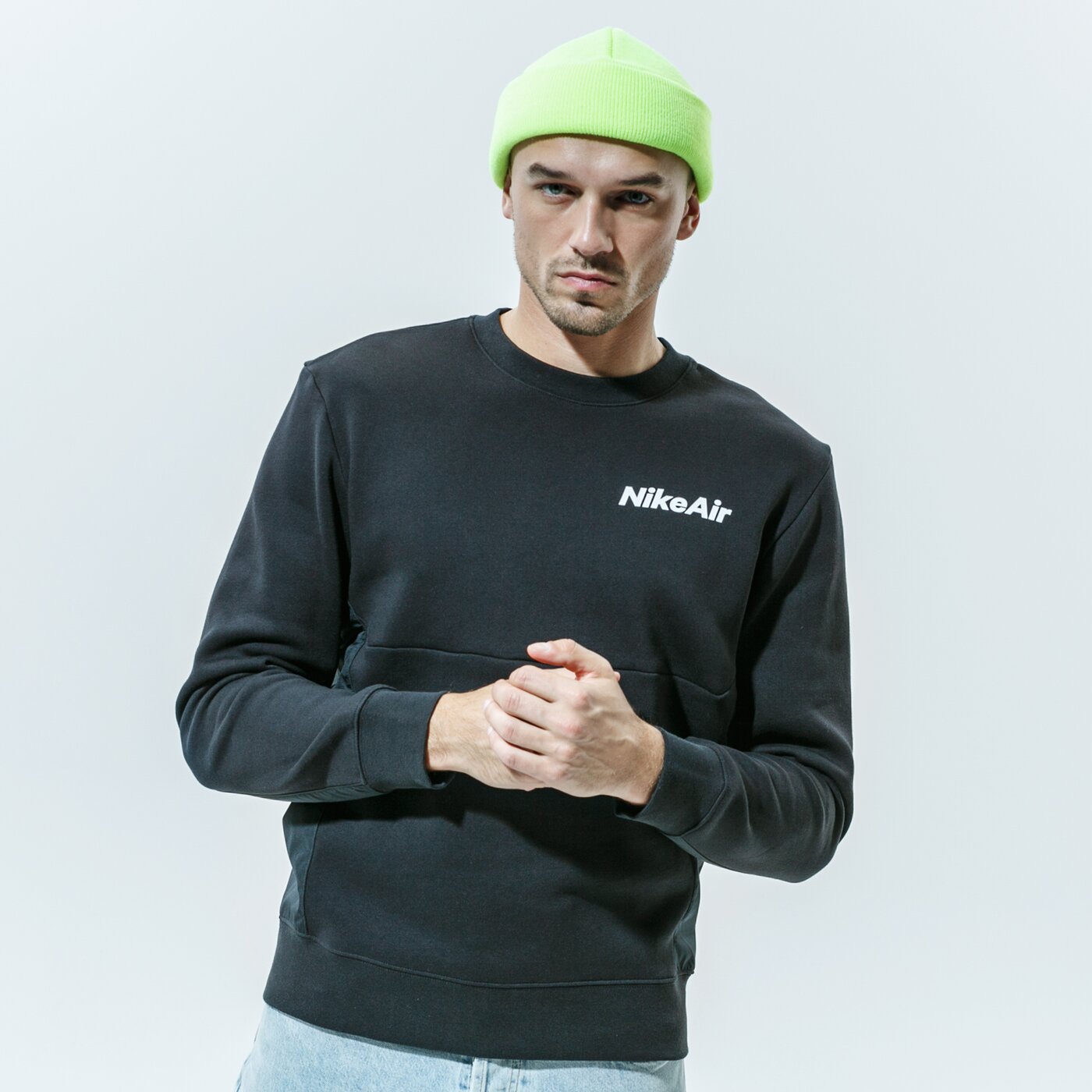 Мъжки суичър NIKE СУИТЧЪР AIR cu4136-010 цвят черен