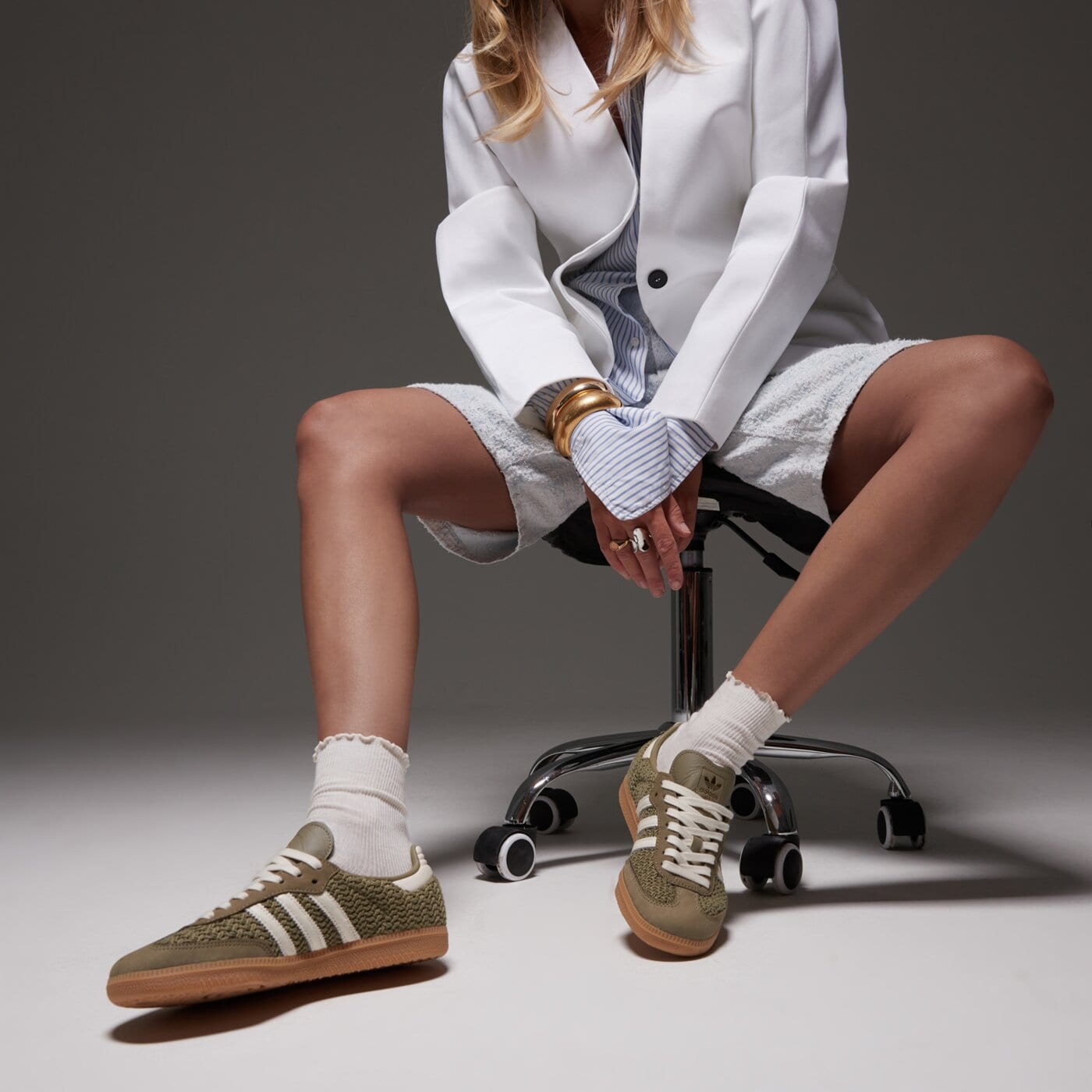 Дамски маратонки ADIDAS SAMBA OG W jr9447 цвят кафяв