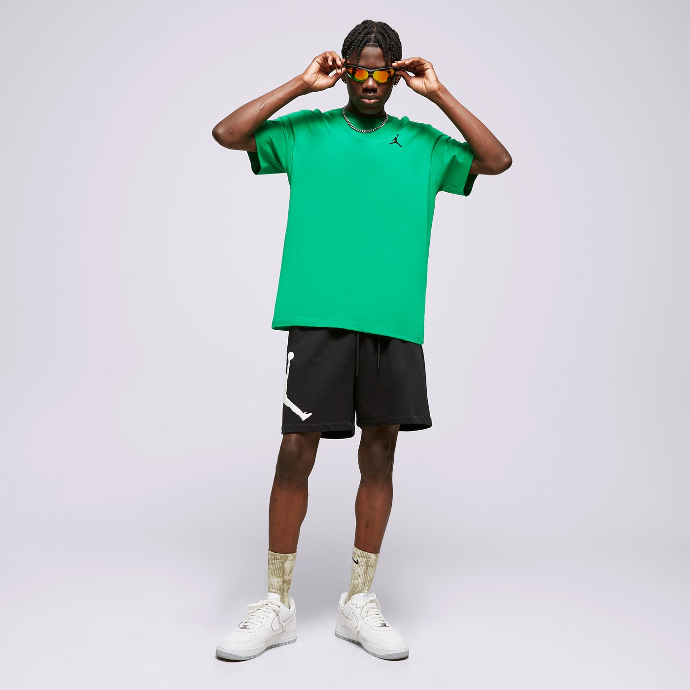 Мъжки къси панталони ШОРТИ M JORDAN ESS FLC HBR  dx9667-010 цвят черен