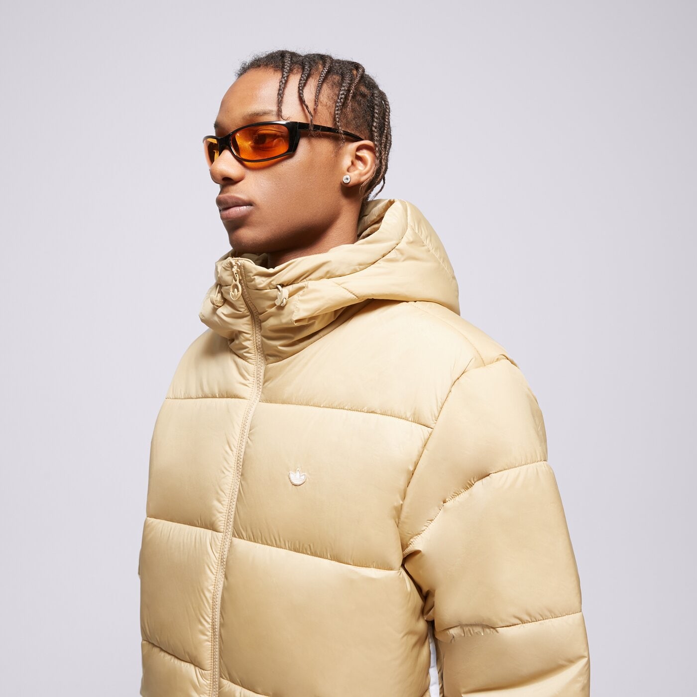 Мъжко зимно яке ADIDAS ЯКЕ ЗИМНО PAD HOODED PUFF h13556 цвят каки