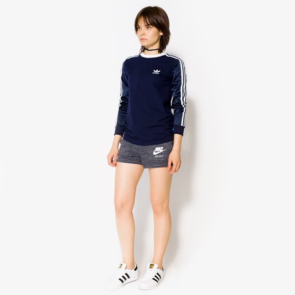 Дамски къси панталони NIKE ШОРТИ W NSW GYM VNTG SHORT 883733060 цвят сив