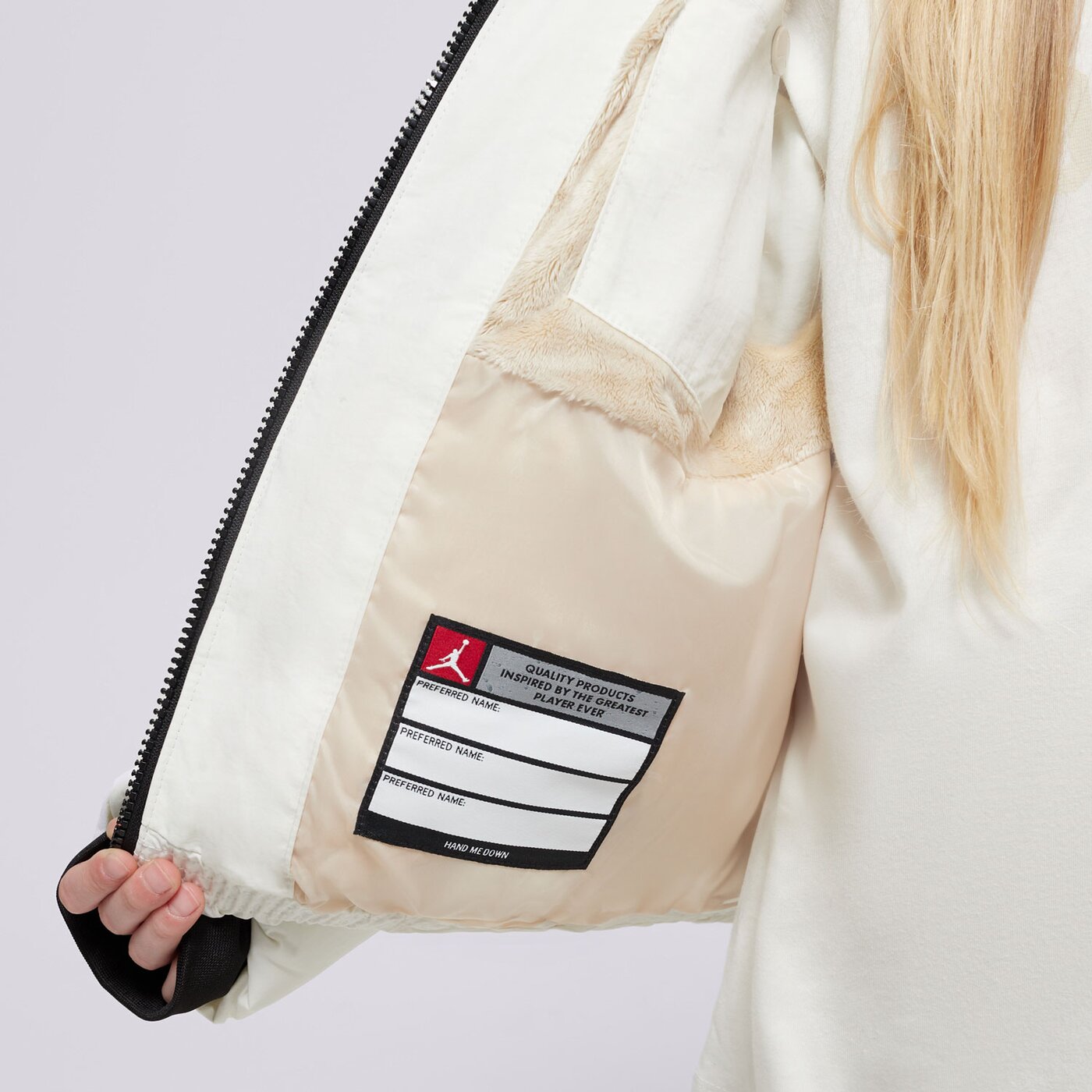 Детска преходно яке JORDAN ЯКЕ ЗИМНО- JDG HEAVIEST WT PUFFER GIRL 45d196-782 цвят кремав