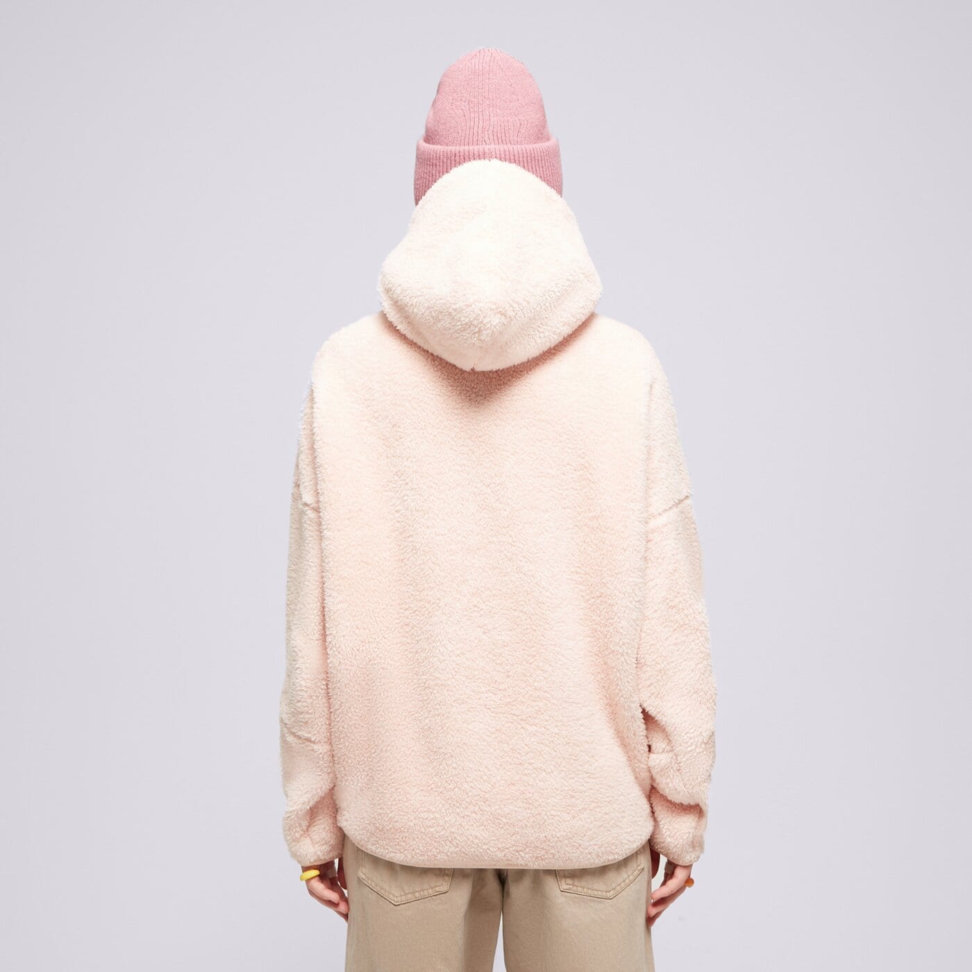 Дамски суичър REEBOK СУИТЧЪР С КАЧУЛКА LUX COZY PLUSH 100035033 цвят пастелнорозов