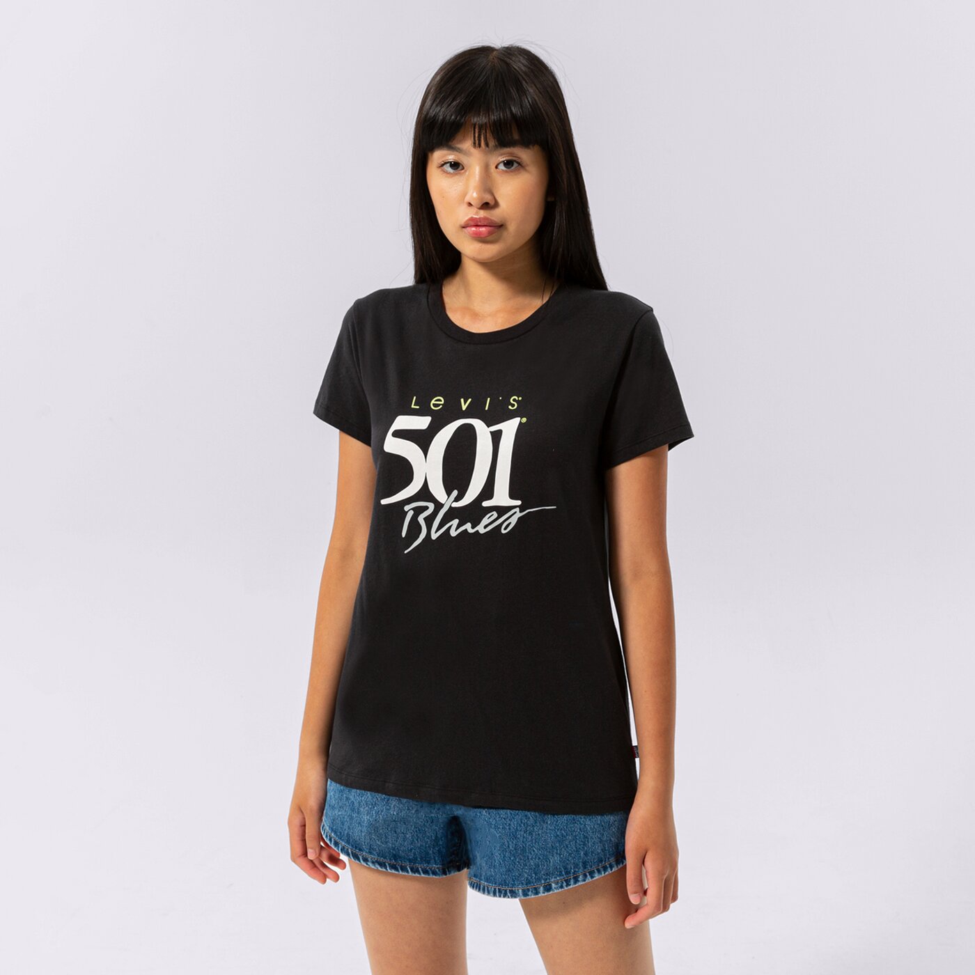 Дамска тениска LEVI'S ТЕНИСКА THE PERFECT TEE 17369-1920 цвят черен