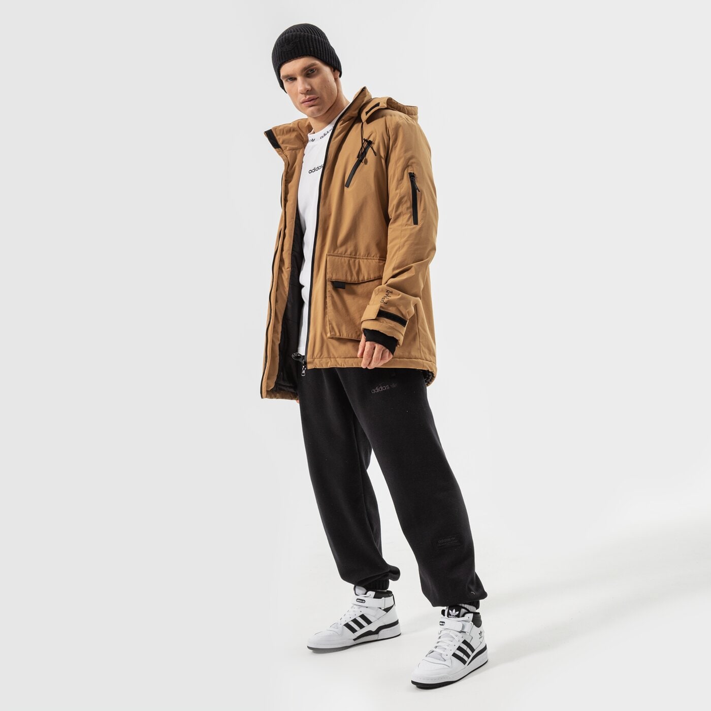 Мъжка тениска ADIDAS ТЕНИСКА TREFOIL LINEAR RIB TEE hm2659 цвят бял