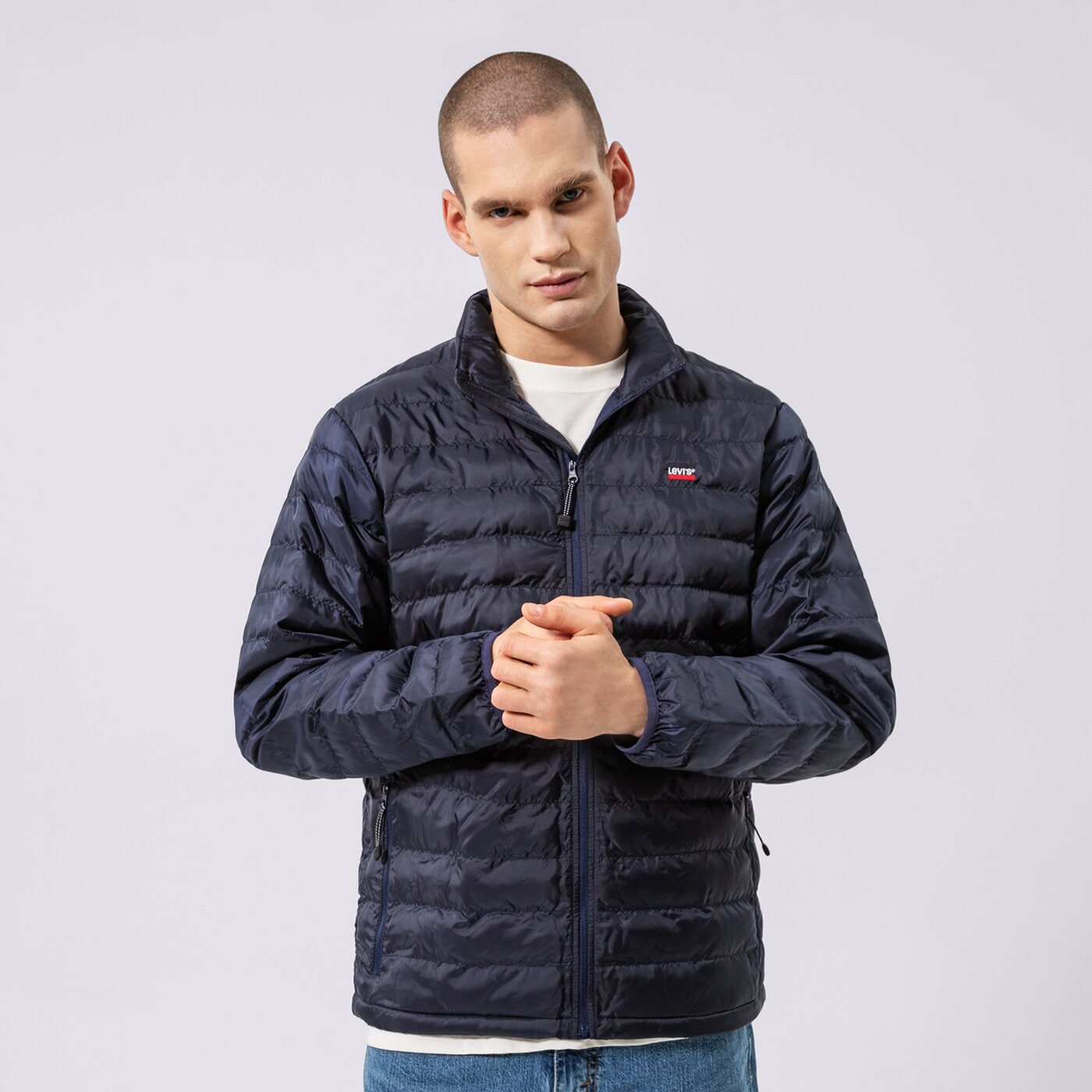 Мъжко преходно яке LEVI'S ЯКЕ PRESIDIO PACKABLE JACKET 27523-0008 цвят тъмносин