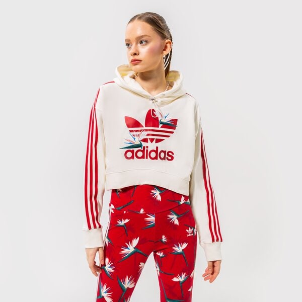 Дамски суичър ADIDAS СУИТЧЪР С КАЧУЛКА HOODIE hk5210 цвят бял