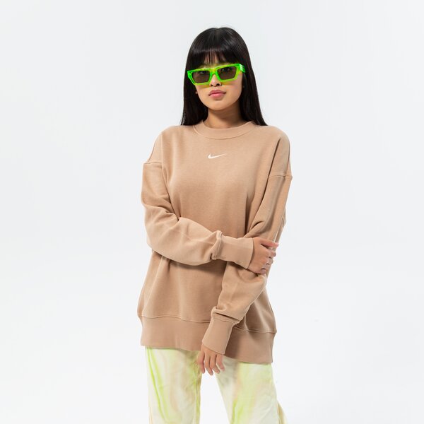 Дамски суичър NIKE СУИТЧЪР W NSW STYLE FLC CREW OS dq5733-200 цвят бежов