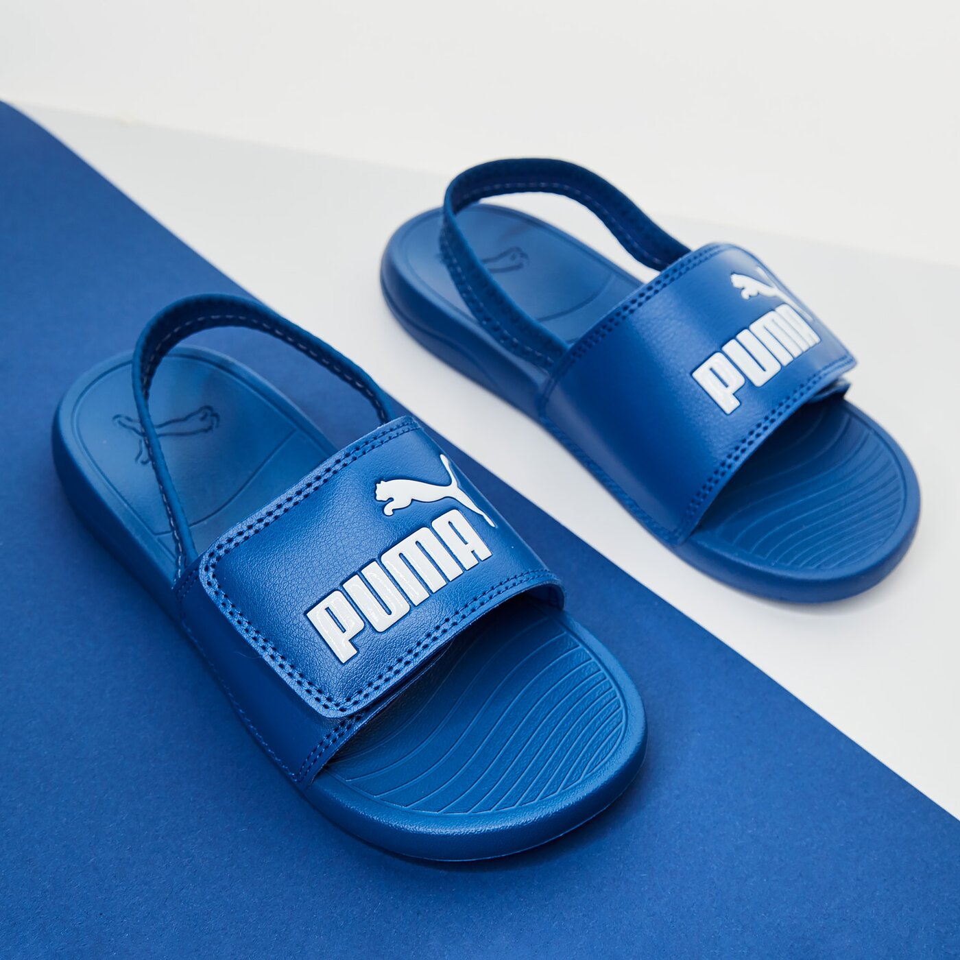 Детски чехли и сандали PUMA POPCAT 20 BACKSTRAP AC PS 38055506 цвят син