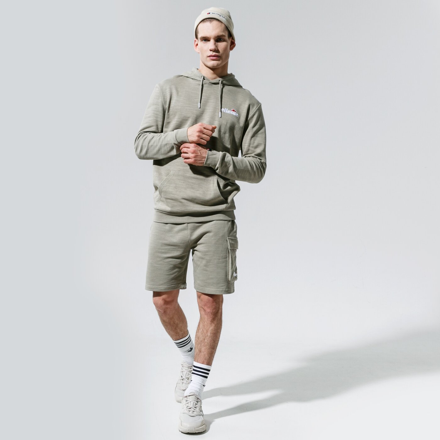 Мъжки суичър ELLESSE СУИТЧЪР С КАЧУЛКА PAC OH HOODY KHA shj11944506 цвят каки