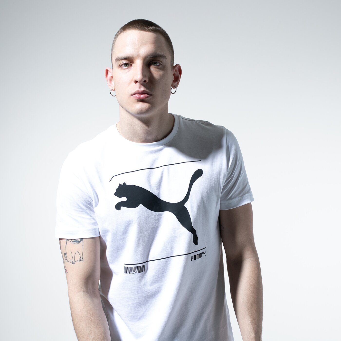 Мъжка тениска PUMA ТЕНИСКА NU-TILITY GRAPHIC TEE 58155202 цвят бял