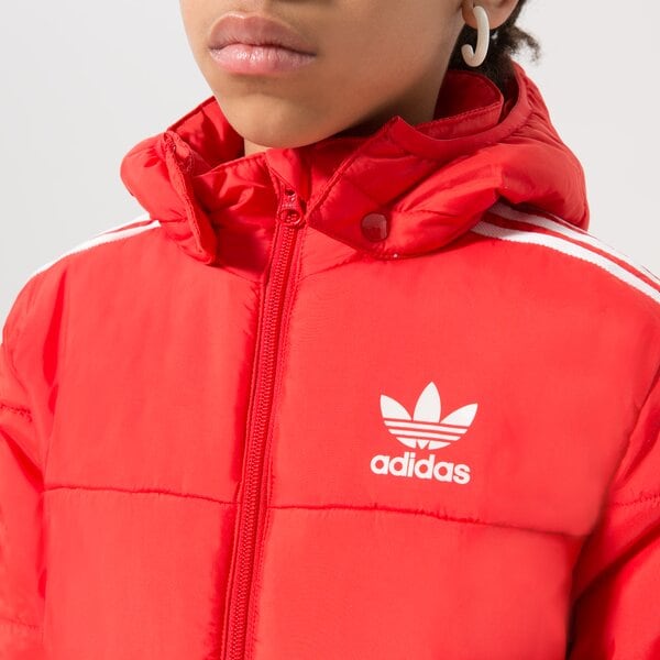Детска преходно яке ADIDAS ЯКЕ PADDED JACKET GIRL hk0387 цвят червен