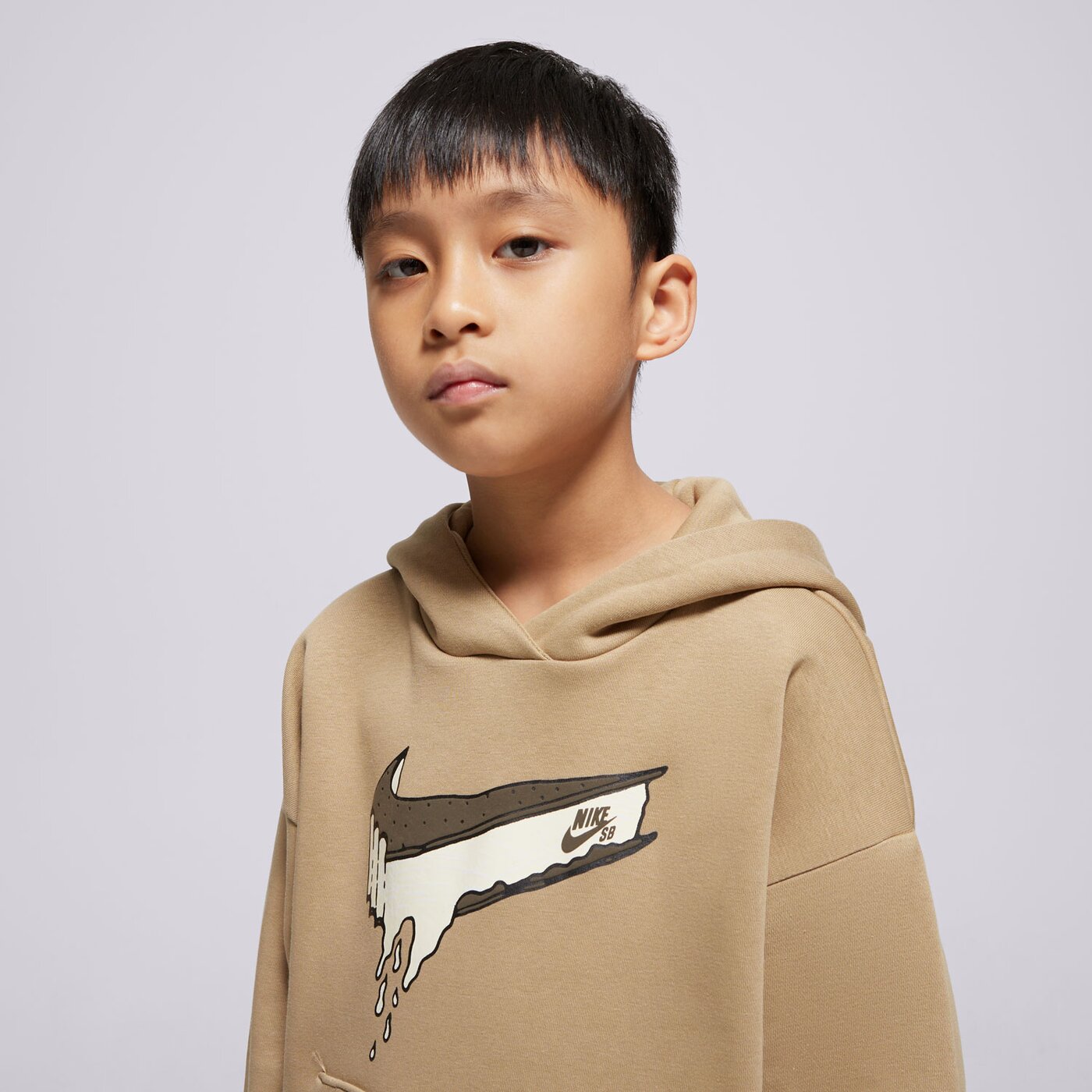 Детски суичър NIKE СУИТЧЪР С КАЧУЛКА K NIKE SB FLC HOODIE BOY hf8801-297 цвят зелен