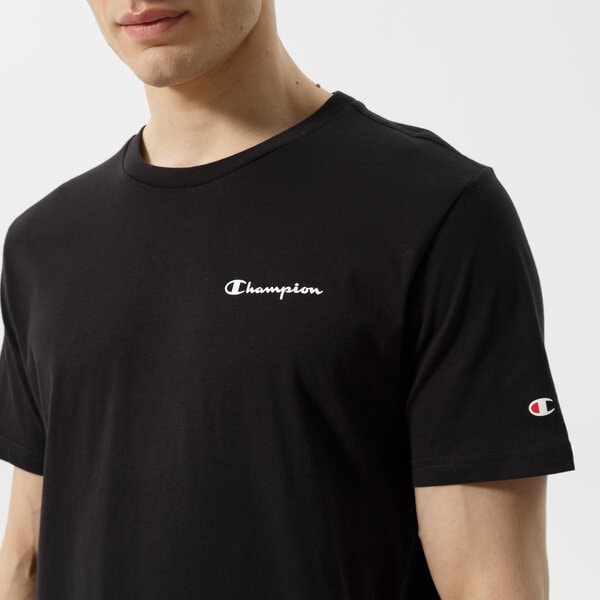 Мъжка тениска CHAMPION ТЕНИСКА CREWNECK ТЕНИСКА 218281kk001 цвят черен