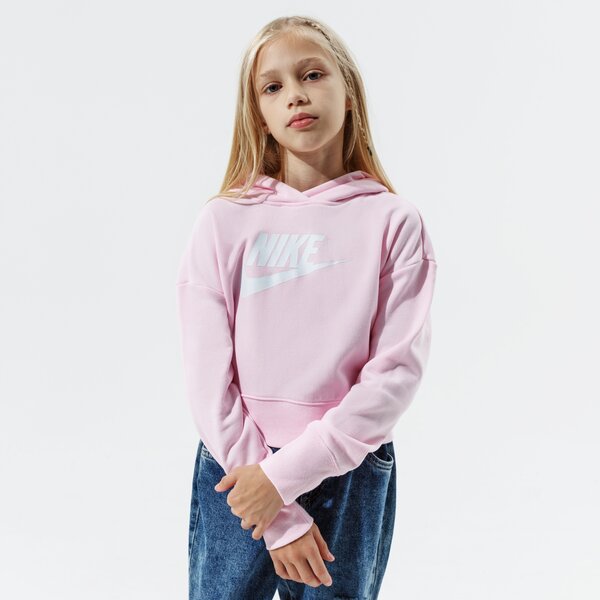 Детски суичър NIKE СУИТЧЪР С КАЧУЛКА SPORTSWEAR CLUB GIRL dc7210-663 цвят розов