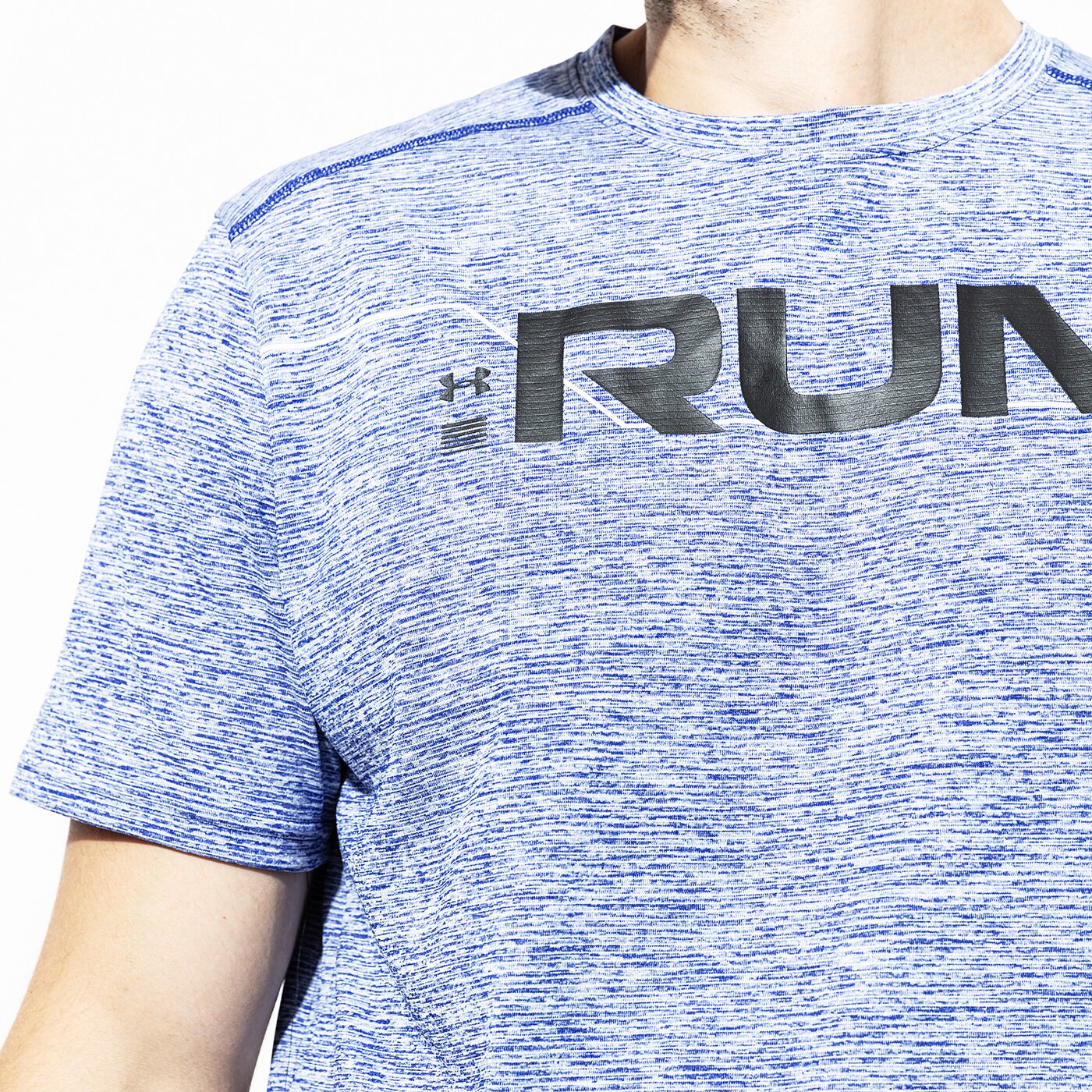 Мъжка тениска UNDER ARMOUR ТЕНИСКА SS RUN FRONT GRAPHIC SS 1316844-574 цвят син