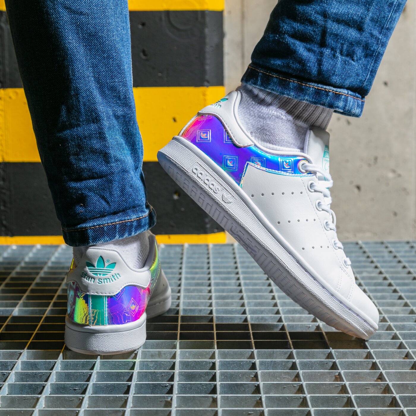 Детски маратонки ADIDAS STANSMITHJ h05849 цвят бял