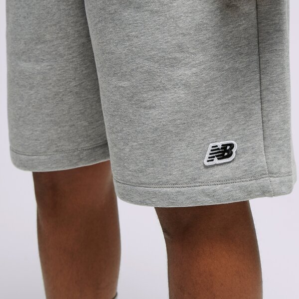 Мъжки къси панталони NEW BALANCE ШОРТИ SMALL LOGO SHORTS ШОРТИ ms23600ag цвят сив