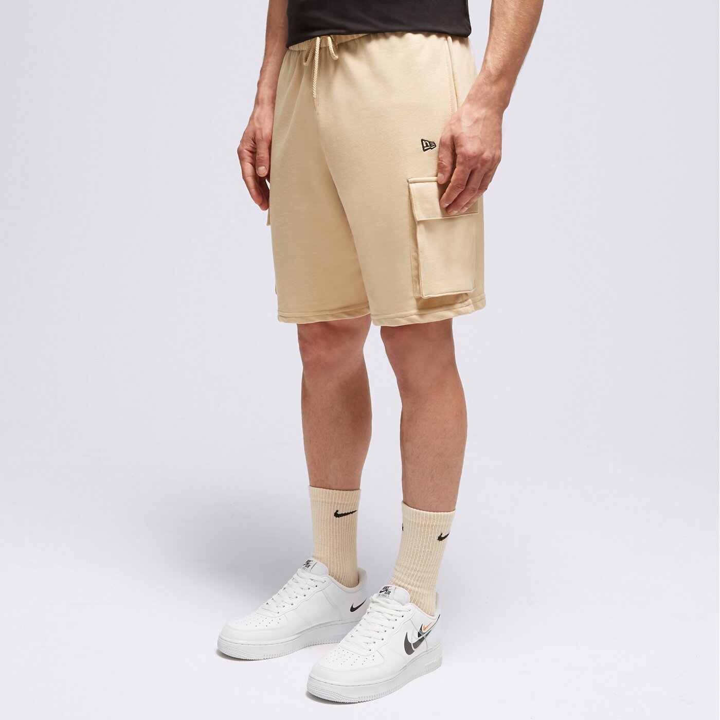 Мъжки къси панталони NEW ERA ШОРТИ NE ESSENTIALS CARGO STN NONE 60332273 цвят бежов