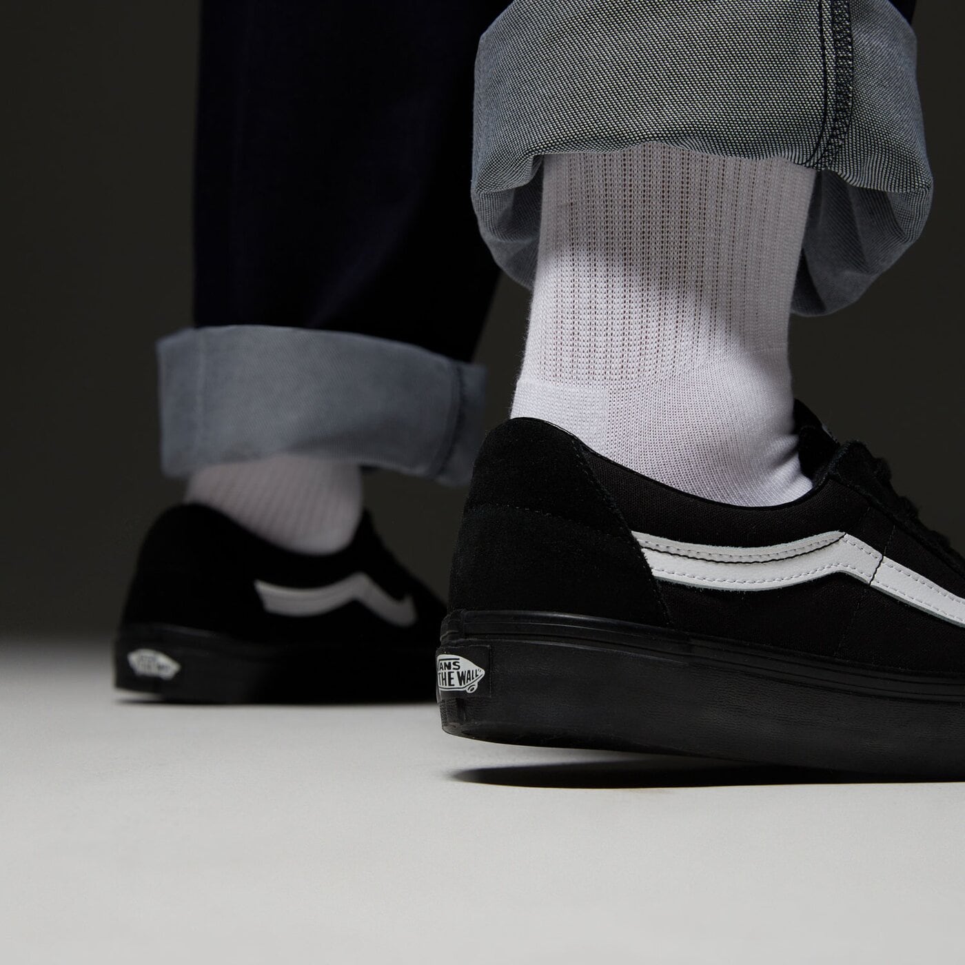 Мъжки маратонки VANS SK8 LOW vn0a5kxdbzw1 цвят черен