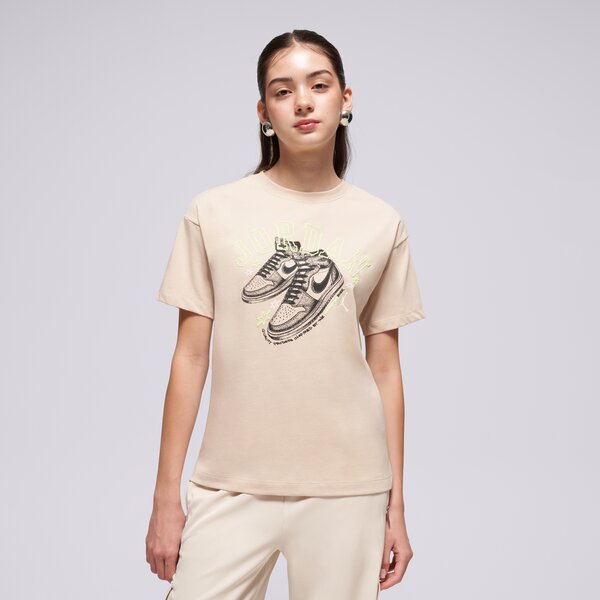 Детска тениска JORDAN ТЕНИСКА JDG JORDAN AJ1 ROOKIE SS TEE GIRL 45f262-x5c цвят бежов