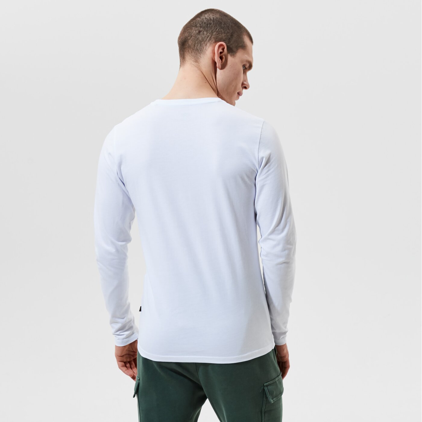 Мъжка тениска ALPHA INDUSTRIES ТЕНИСКА BASIC LS SMALL LOGO 198517-09 цвят бял