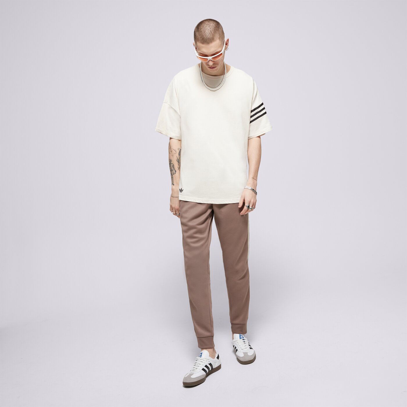 Мъжки панталони ADIDAS ПАНТАЛОНИ SST TP jp2518 цвят бежов