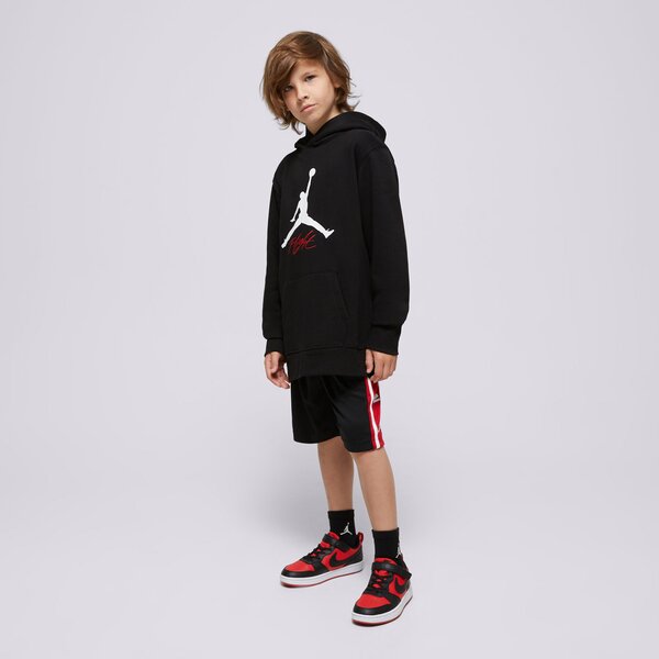 Детски суичър JORDAN СУИТЧЪР С КАЧУЛКА MJ BASELINE PO HOODIE BOY 95c784-023 цвят черен