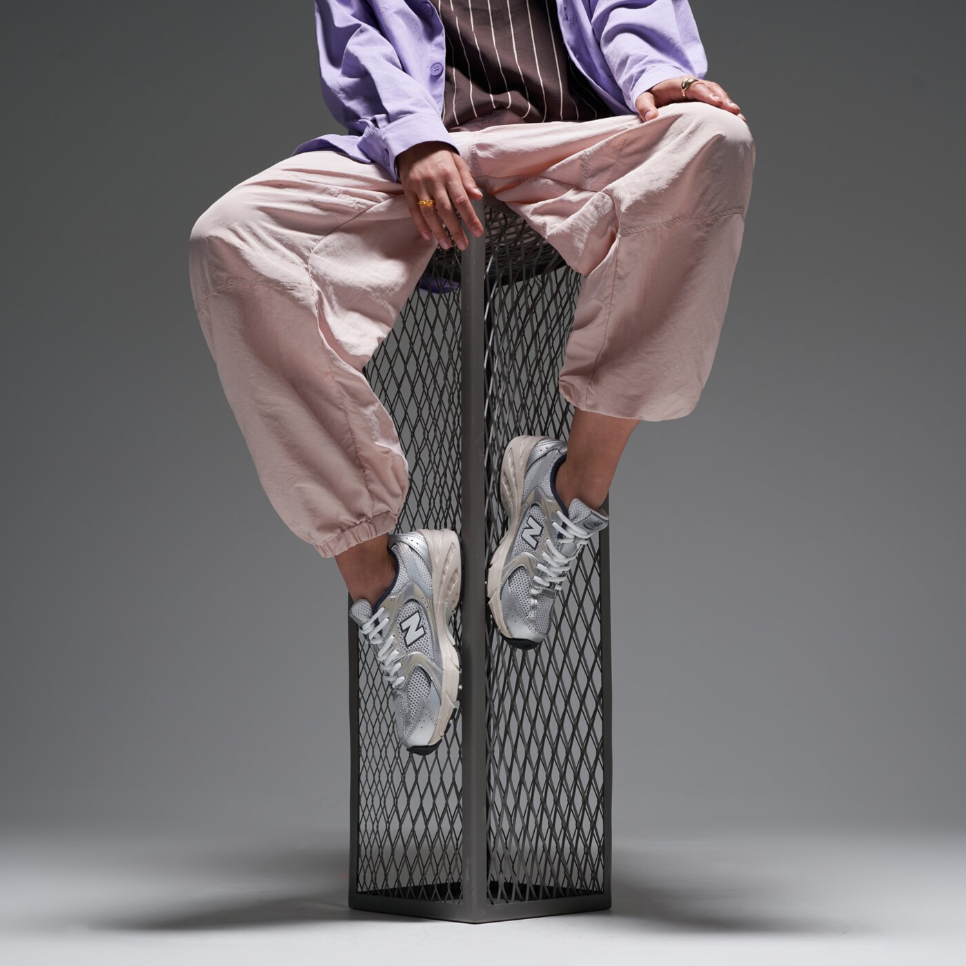 Детски маратонки NEW BALANCE 530  gr530ka цвят кремав