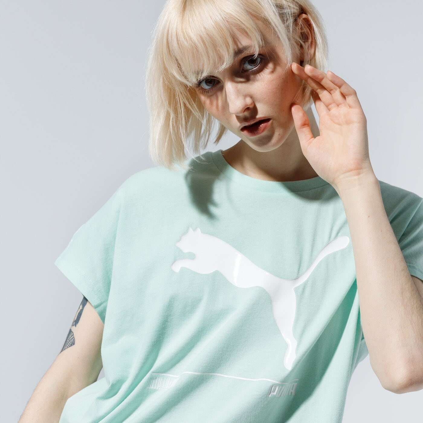 Дамска тениска PUMA ТЕНИСКА NU-TILITY TEE 58137132 цвят зелен